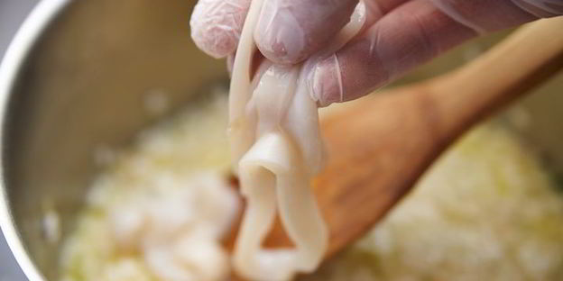 ризотто с осьминогом