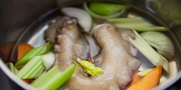 ризотто с осьминогом