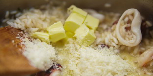 ризотто с осьминогом