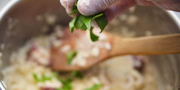 ризотто с осьминогом