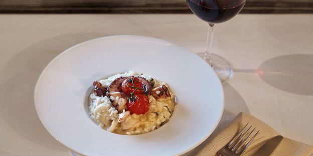 ризотто с осьминогом