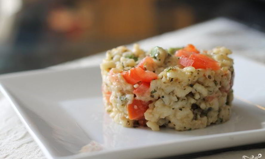 Рецепт ризотто с помидорами и спаржей