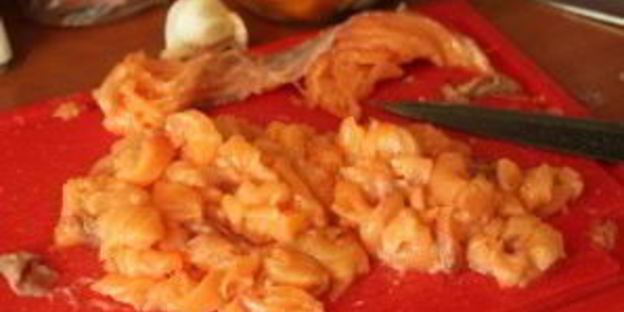 ризотто с семгой