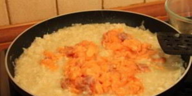 ризотто с семгой