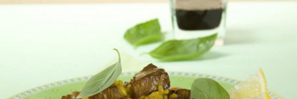 Ризотто с телятиной и овощами