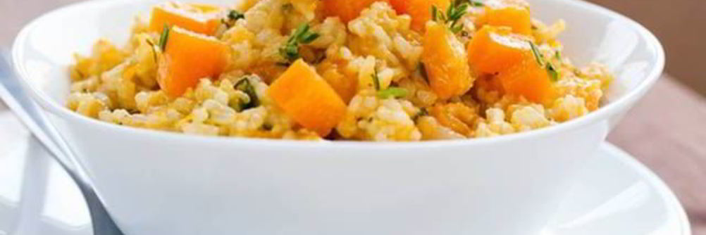 Ризотто с тыквой и грибами