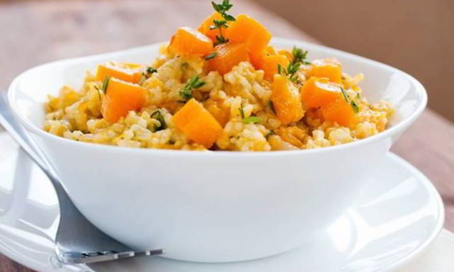 Рецепт ризотто с тыквой и грибами