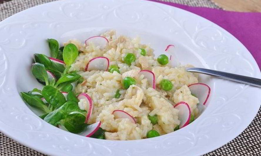 Рецепт ризотто с зеленым горошком