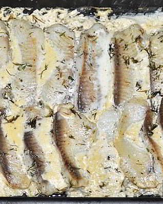 Белая рыба в сливочно-горчичном соусе