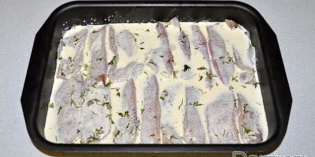 белая рыба в сливочно-горчичном соусе