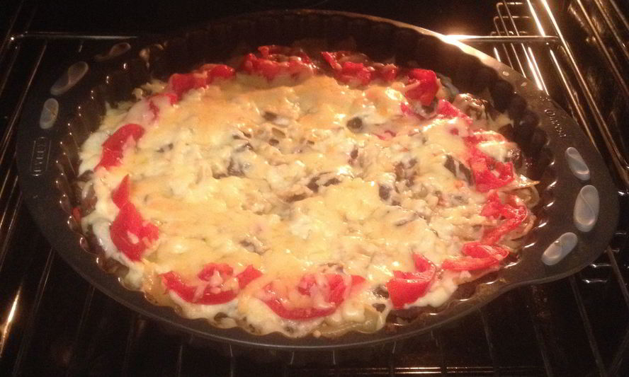 Рецепт фарфалле, запеченные с говядиной, в соусе бешамель