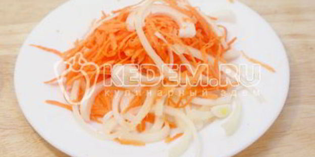 горбуша с грибами