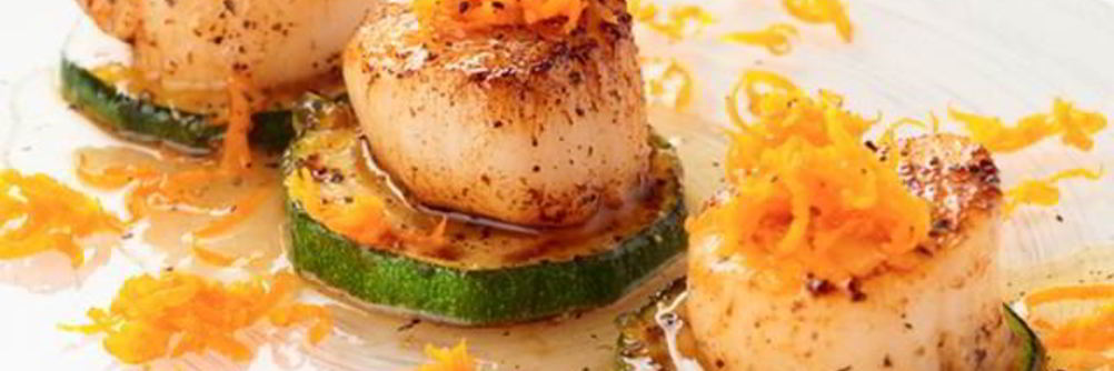 Гребешки с овощами