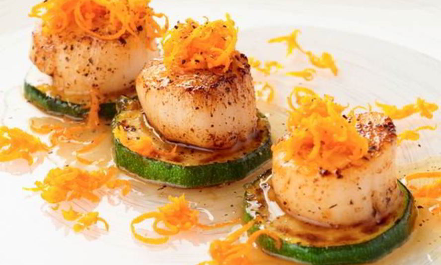 Рецепт гребешков с овощами