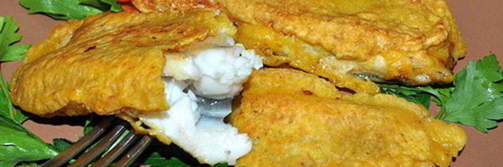 Камбала, жаренная в кляре