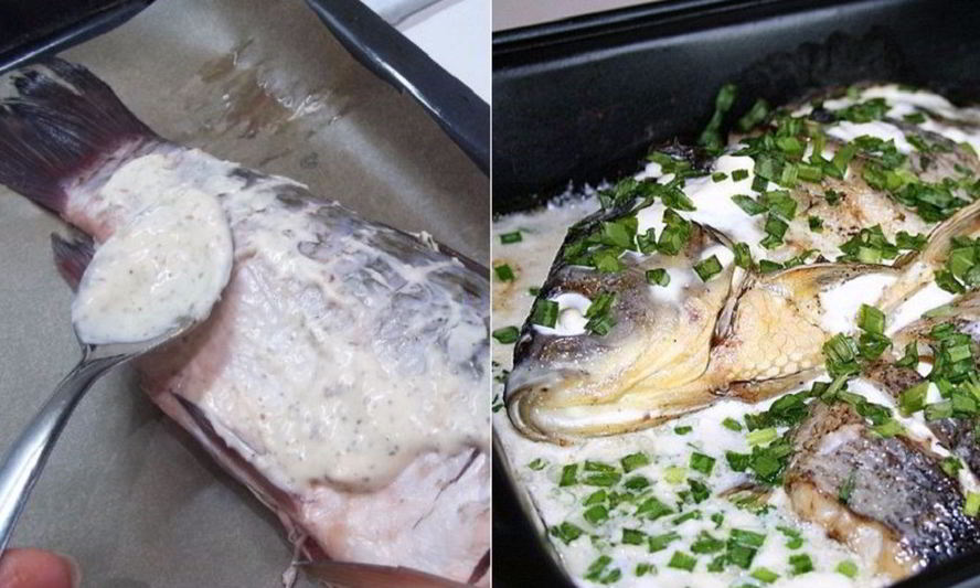 Рецепт карасей в сметане