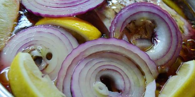 карп в красном вине