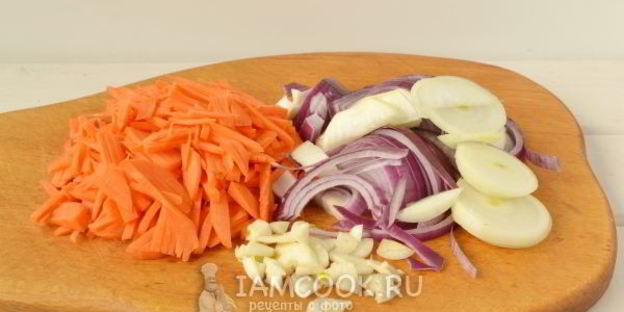 хек с овощами