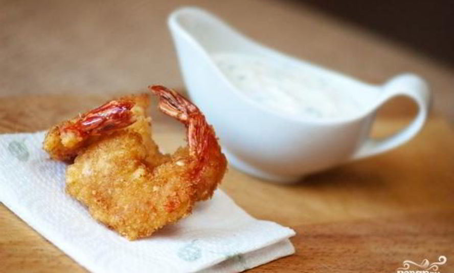 Рецепт креветок с пармезаном