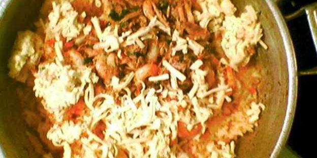 креветки с рисом