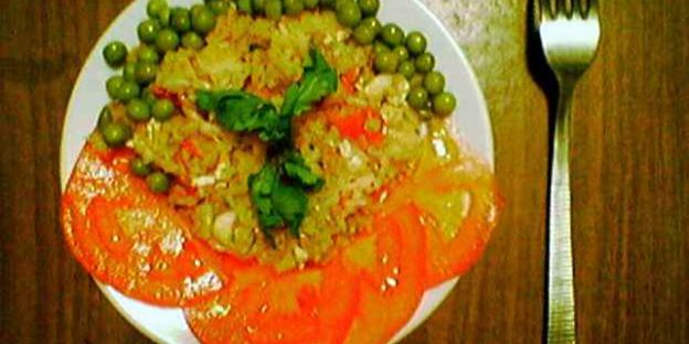 креветки с рисом