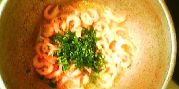 креветки с рисом