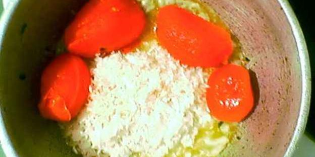 креветки с рисом