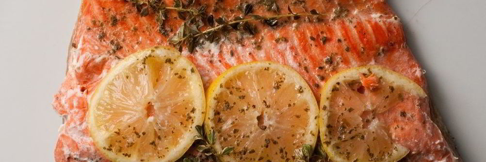 Лосось, запеченный в духовке