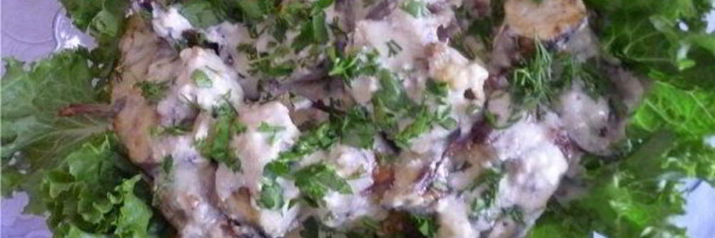 Минтай в майонезе