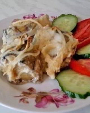 Минтай в молоке