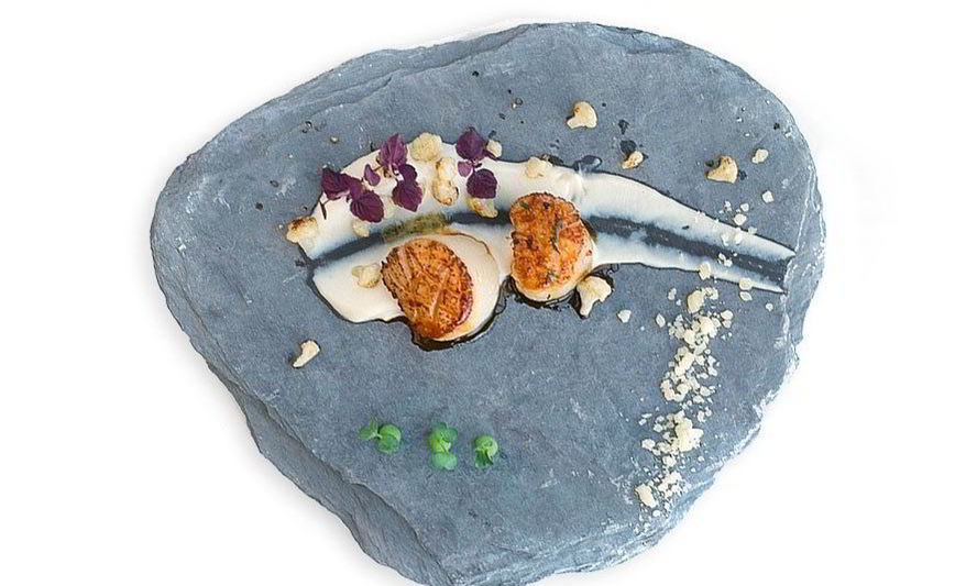 Рецепт морских гребешков с пюре из цветной капусты