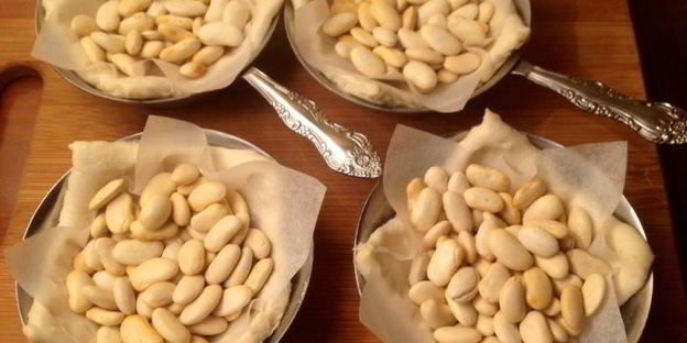 морские гребешки в слоеном тесте