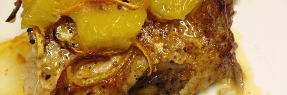 Рыба под горчично-апельсиновым соусом