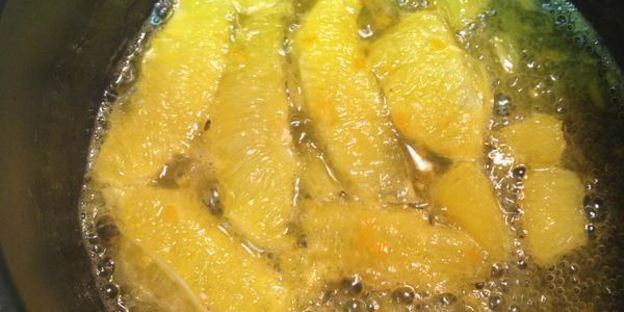 рыба под горчично-апельсиновым соусом