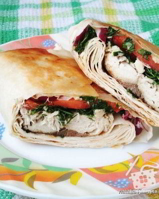 Рыба с хлебом