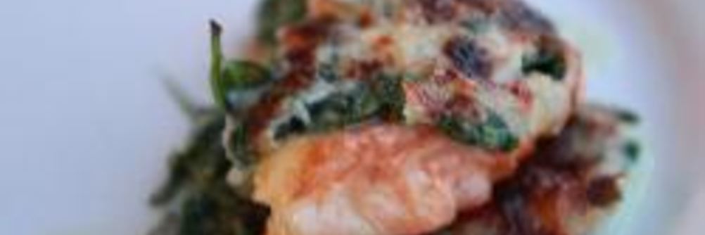 Рыба со шпинатом в духовке