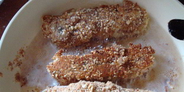рыба в миндальной панировке