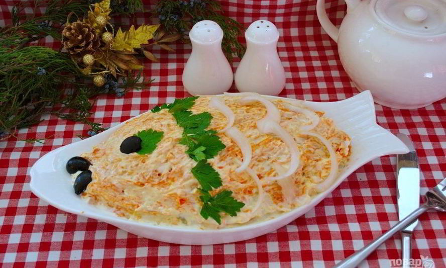 Рецепт селедки под пуховиком