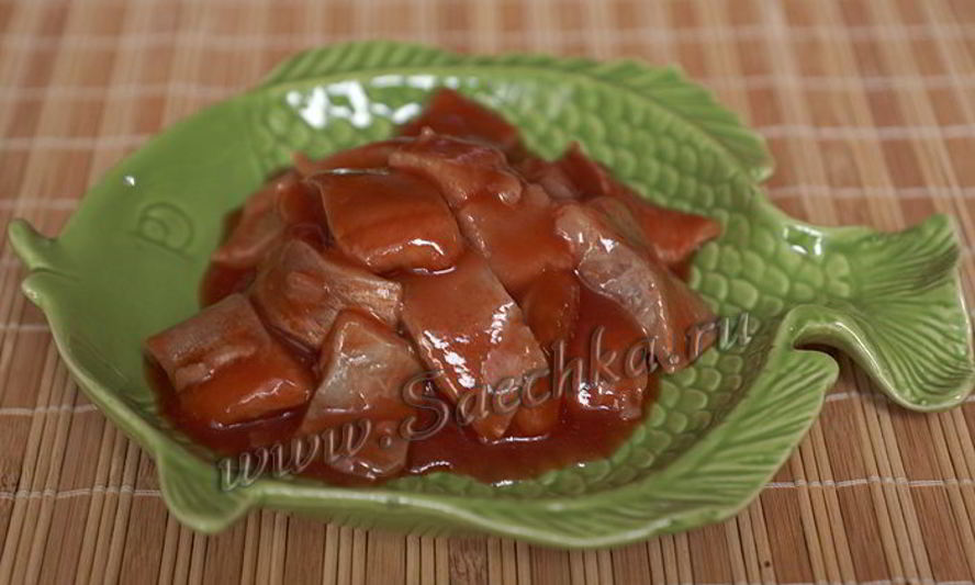 Рецепт селедки в томатном соусе