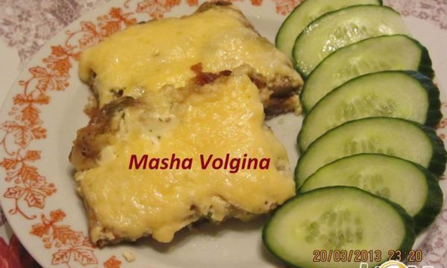 Рецепт сома запеченного с кабачками