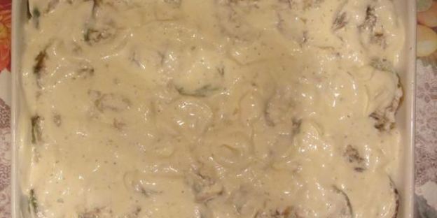 сом запеченный с кабачками