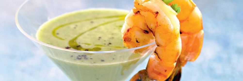 Тигровые креветки на тигрином молоке