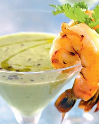 Тигровые креветки на тигрином молоке