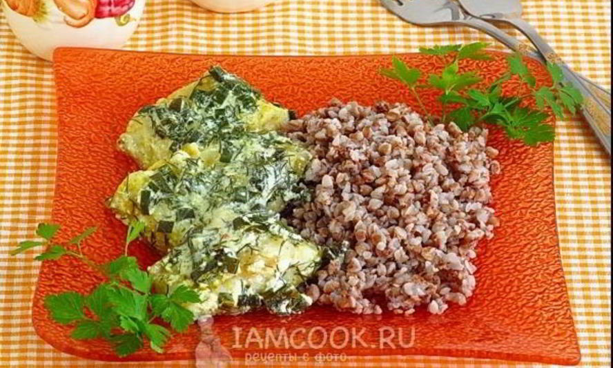 Рецепт толстолобика, тушеного в укропно-луковом соусе