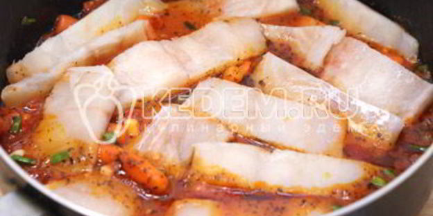 треска томленая в томатном соусе