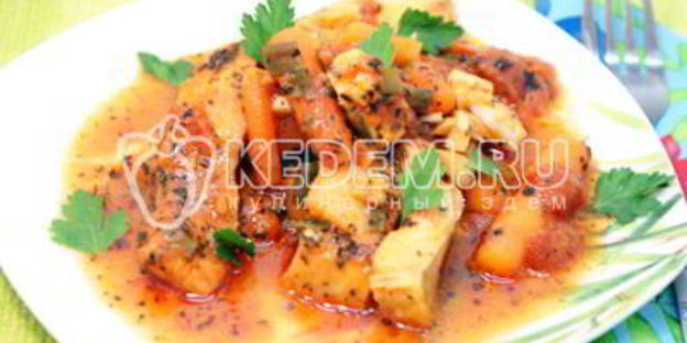 треска томленая в томатном соусе