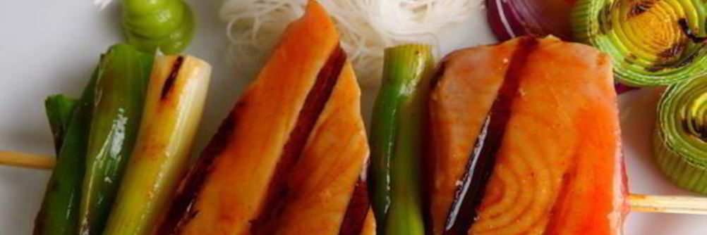 Тунец кусияки под соусом тарэ