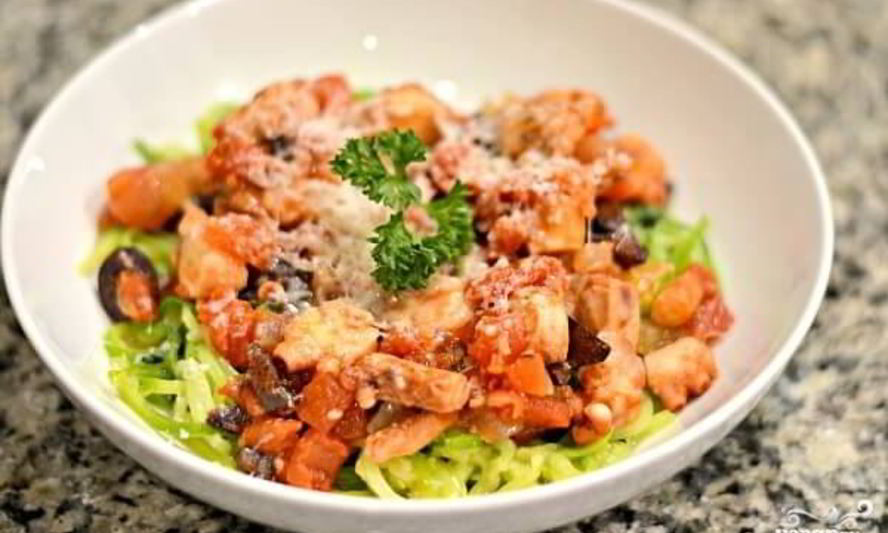 Рецепт тушеного осьминога