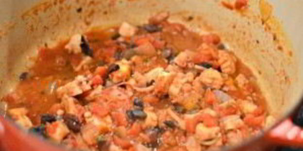 тушеный осьминог