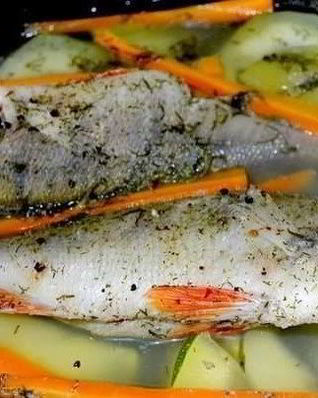 Вареные окуни